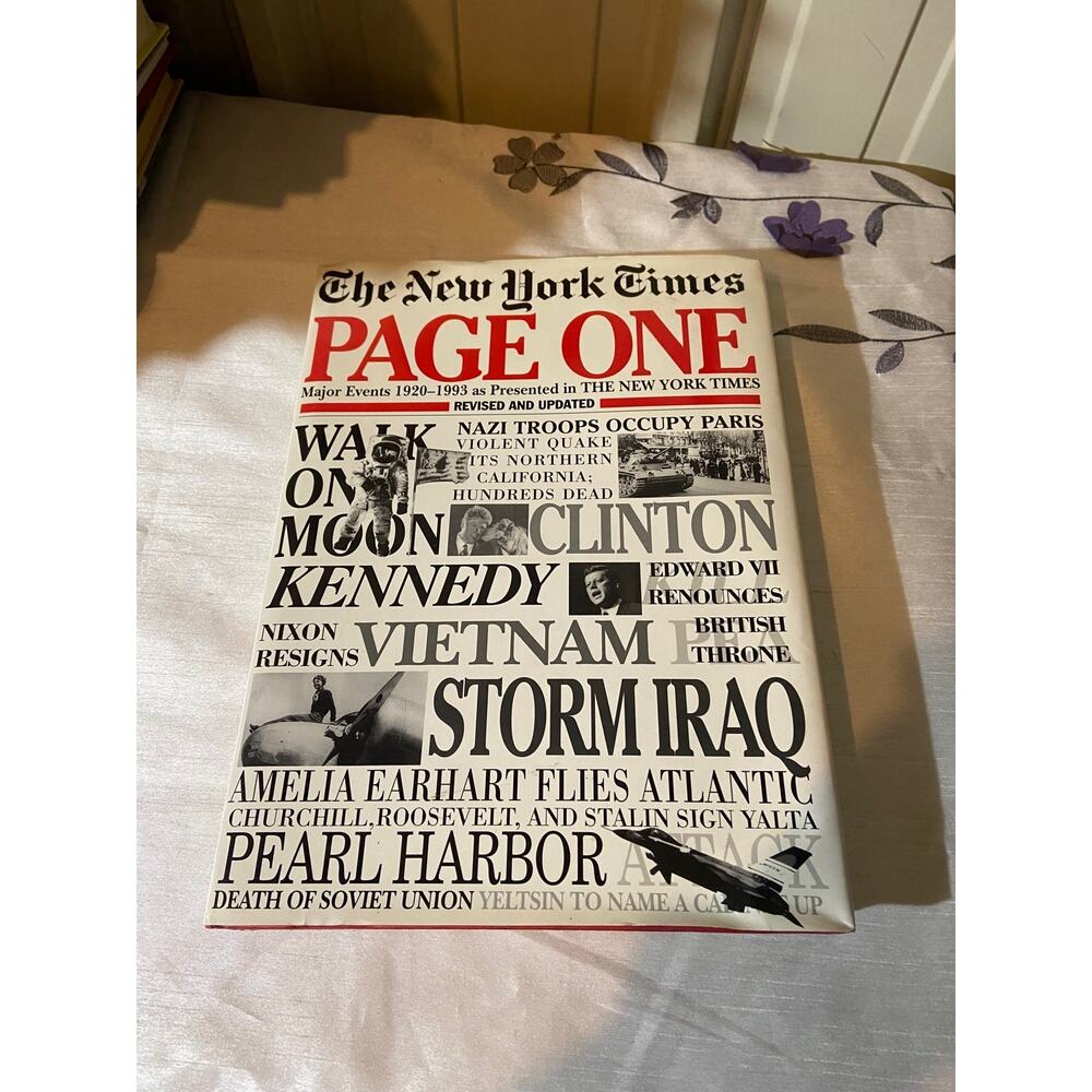 Page one: the New York Times major events